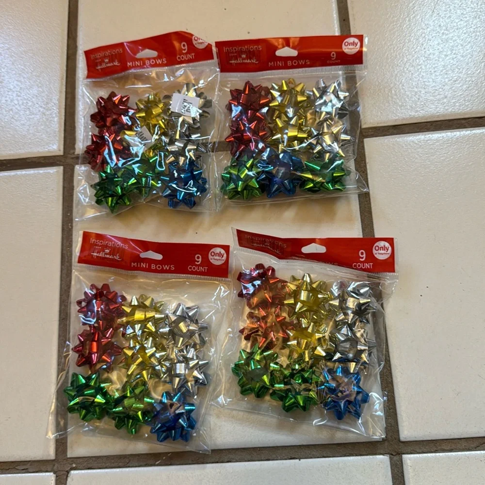 Bundle of 36 Multi-Color Mini Bows Inspirations from Hallmark